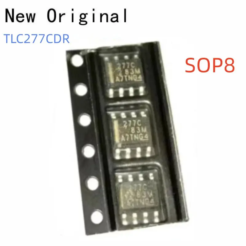 

New and Original Tlc277Cdr Sop8 Lincmos Precision Dual Operational Amplifiers Marking Code 277C