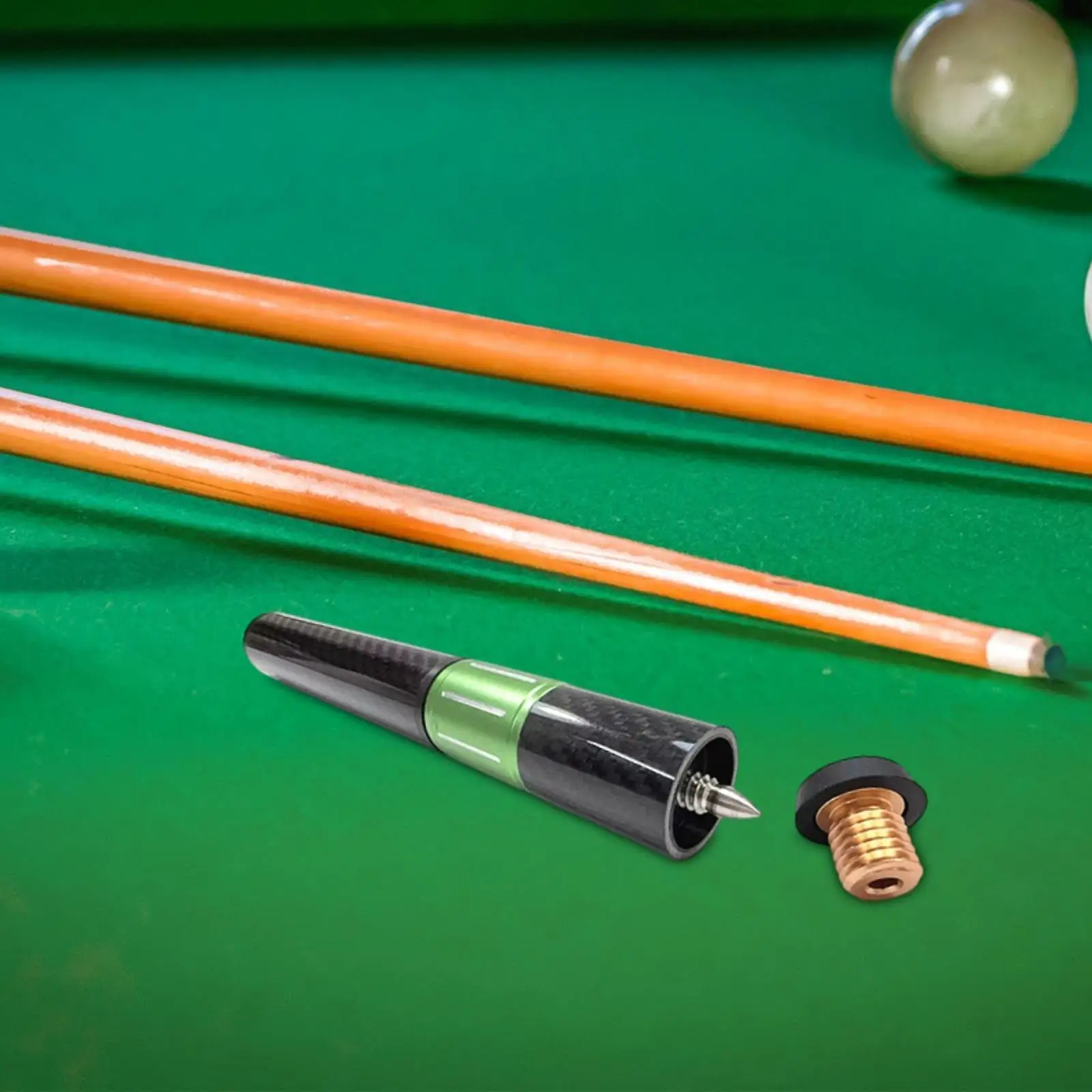 

Pool Cue Stick Extension Carbon Fiber Sleek Ultralight Billiards Supplies
