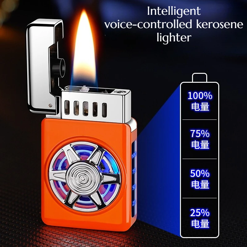 

New Smart Voice-controlled Ignition Device with Multiple Charging Modes and Rotating Cigarette Lighter for Ignition