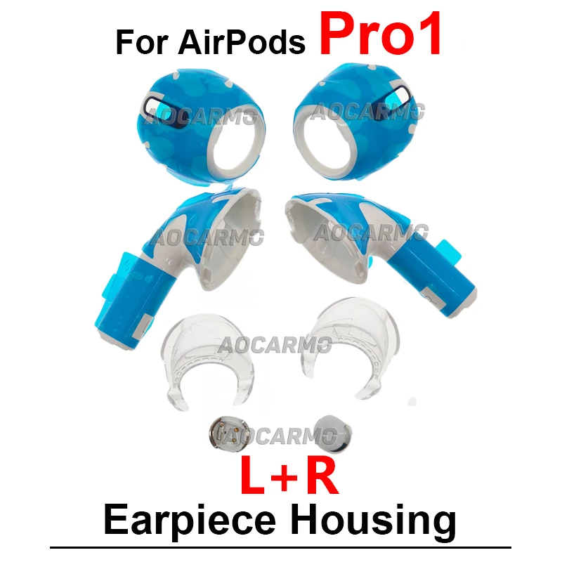 For Apple Airpods 1 2 3 4 Pro Pro3 Pro2 Earphone Housing Case Cover Left + Rignt Headphone Charging Connector Replacement Parts