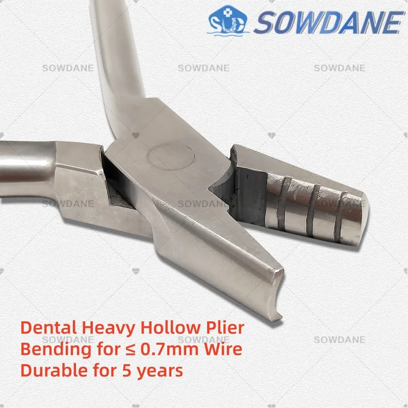 

Dental Orthodontic Heavy Hollow Chop Contouring Arch Forming Plier Wire Bending Tool with 3 Grooves Dentist Lab Bend Wire Tool