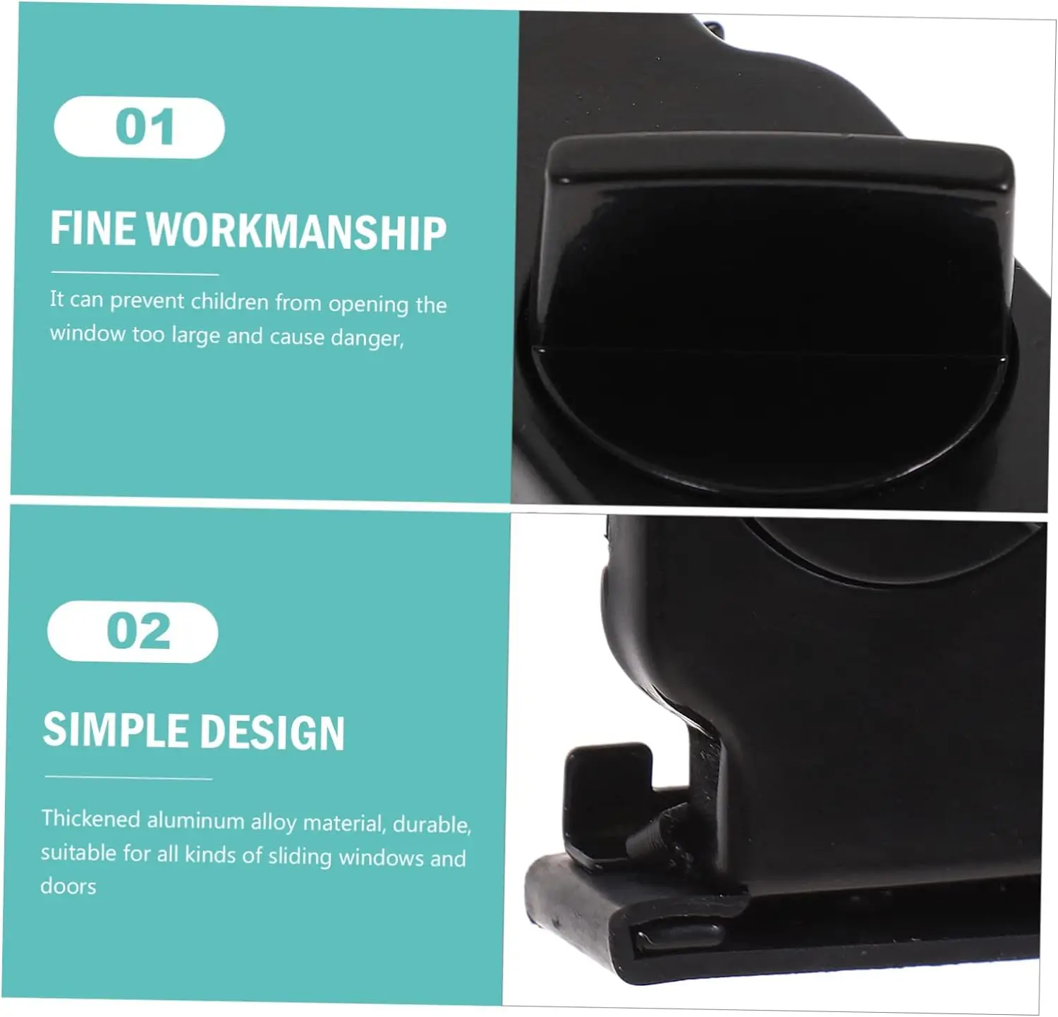 垂直スライドウィンドウのドアとウィンドウの制限、ガラスの安全ロック