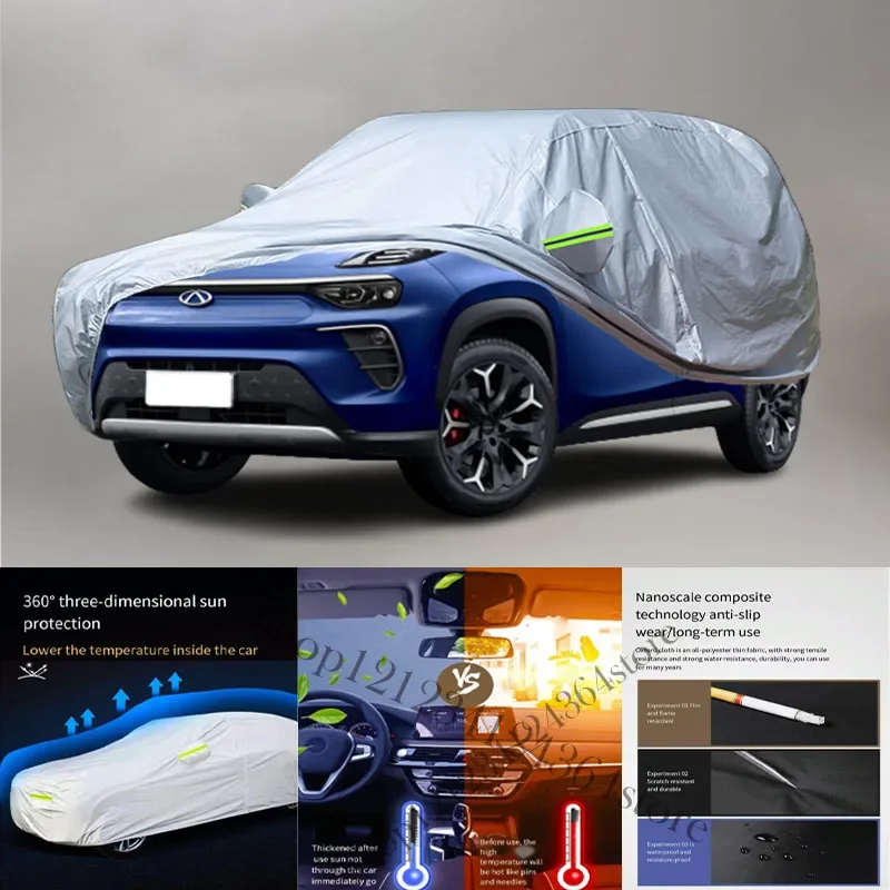 

For Chery EQ5 Auto Anti snow Anti dust Anti-uv Anti peeling paint And Anti Rainwater 210t car cover Car cover protection