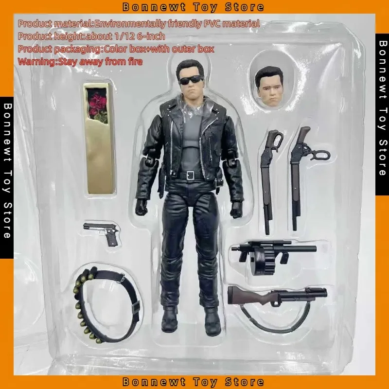 Mafex 199 Schwarzenegger T-800 Terminator 2 Judgment Day 6-inch Action Figure Collectible Model Toys Room Ornament Gift