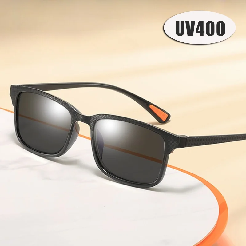 

New Ultra-light Fashion Square Frame Men's Sunglasses Outdoor Sunscreen Sunglasses Women Senior Sense of UV Protection Glasses