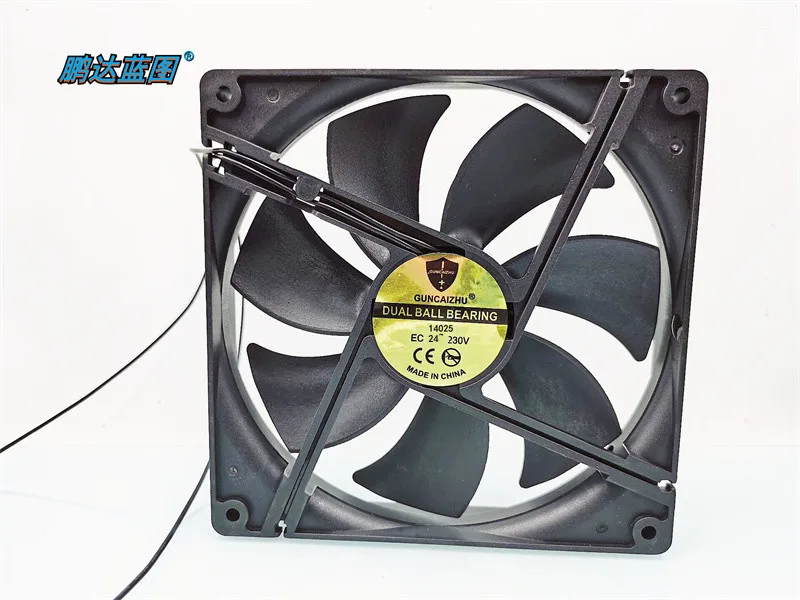 Brand new 14025 EC 24V-230V universal voltage 36V 48V 110V 220V dual ball 14CM fan140*140*25MM