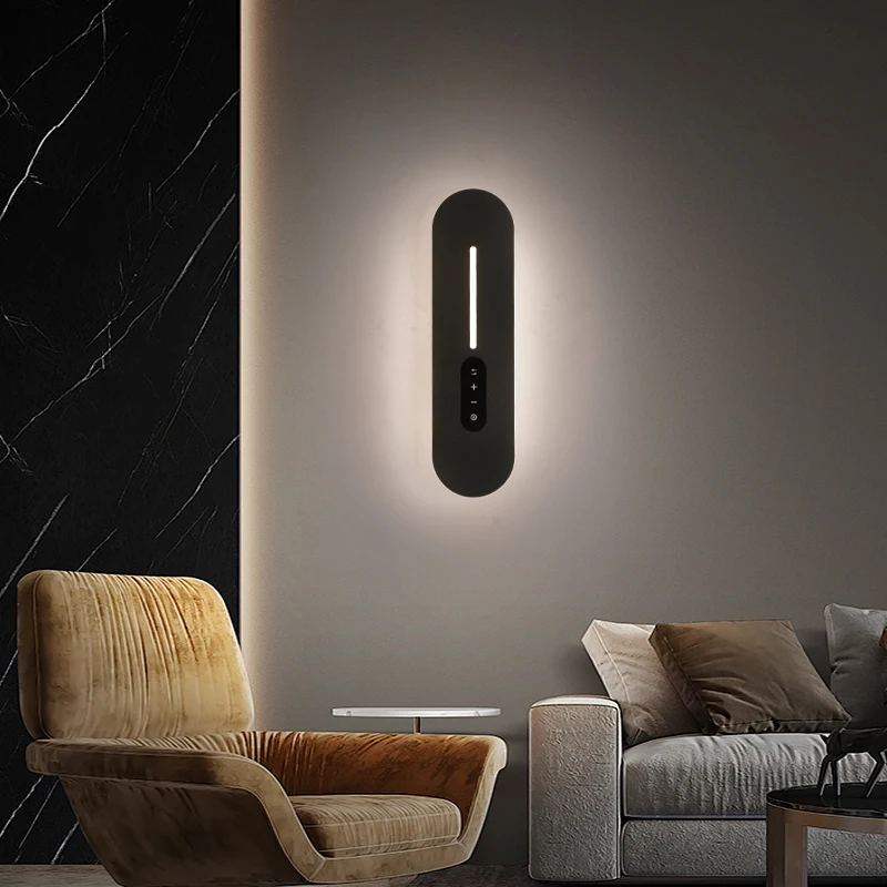 Wall Sconces Light Modern LED Wall Lamp Bedroom Living Room Light Black Indoor LED Corridor Interior Lights Home Decor Wall Lamp