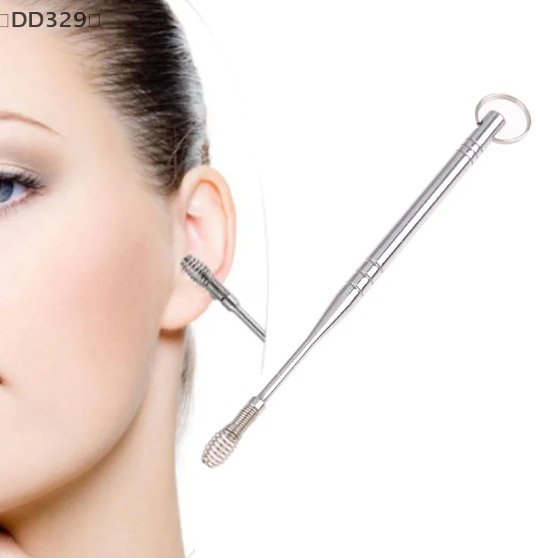 〔DD329〕Ear Cleaner Portable Ear Wax Pick Double Headed Earwax Removal Tool Ears Dig Scoop Clean Health Care Ear Care Tool