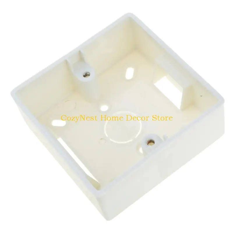 92MF Wall Mounted Junctions Box White PVC Electrical Outlet Mounting Box 86 Type Wall Switches Socket Protections Box