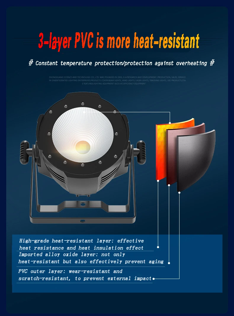 Luz de palco led superfície luz de controle remoto cobpa luz 100w 150 200 ao ar livre filme e televisão casamento atmosfera luz