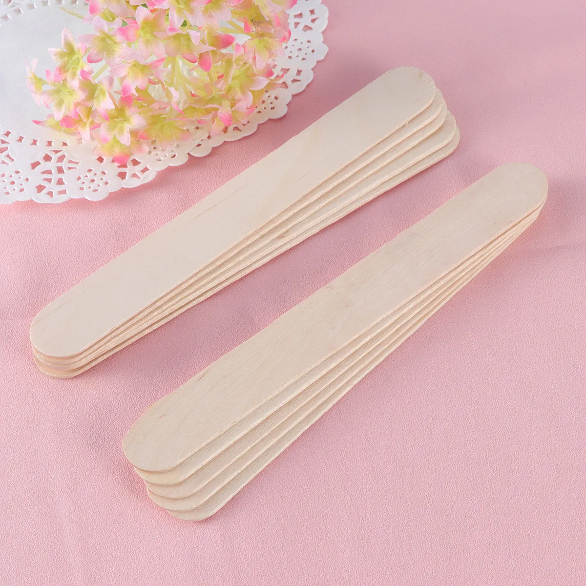 1Pcs Hair Removal Wax Wooden Sticks Sturdy Material Wax Spatula Applicator for Professional Home Tongue Depressors