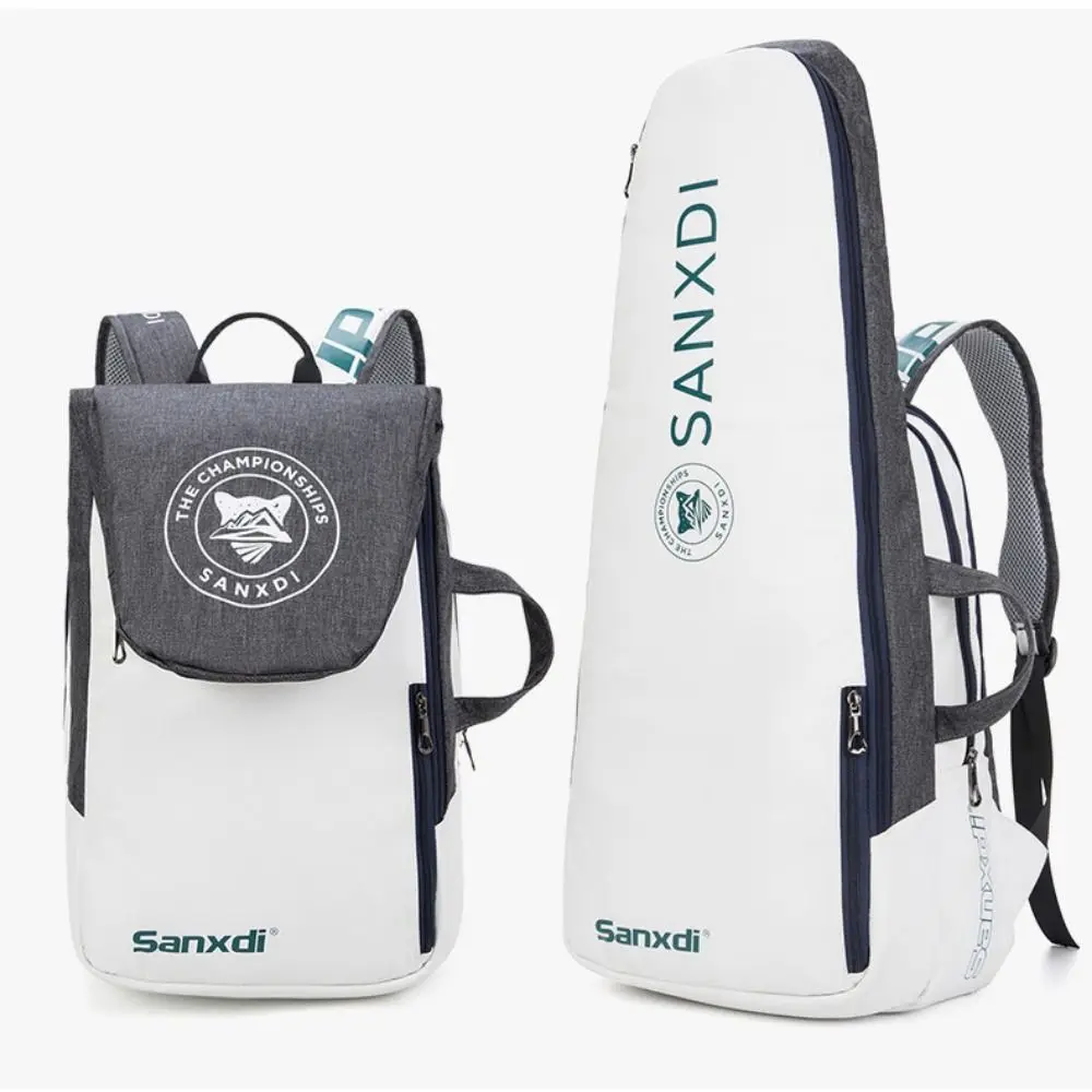 Zaino da paddle da tennis pieghevole Borsa da racchetta da badminton creativa di grande capacità Borsa da tennis impermeabile resistente allo strappo unisex