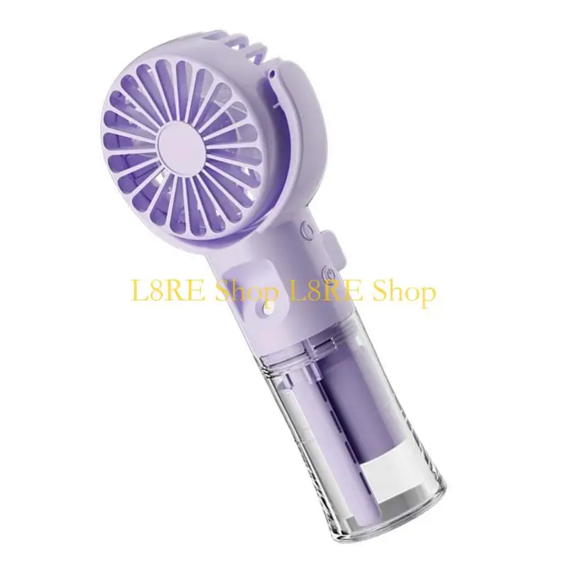l8reハンドヘルドミストファンミニ冷却ファンメイク用旅行充電式ミスターファンスプレーウォーターミストファン4速度