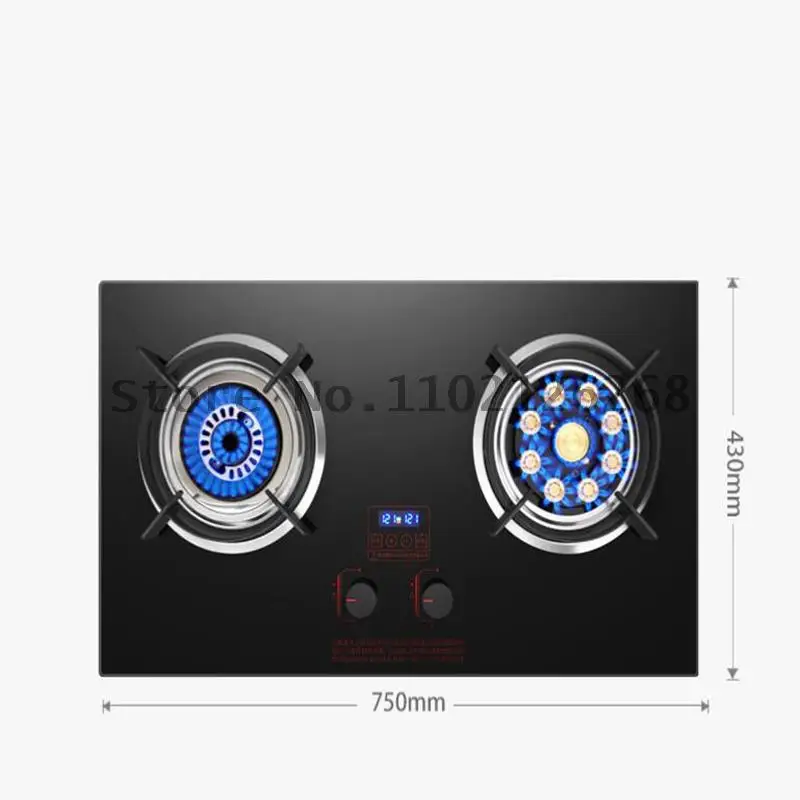 Домашняя Встроенная газовая плита, настольная кухонная газовая плита с двойной горелкой, встроенная плита, плита, Бытовая газовая плита