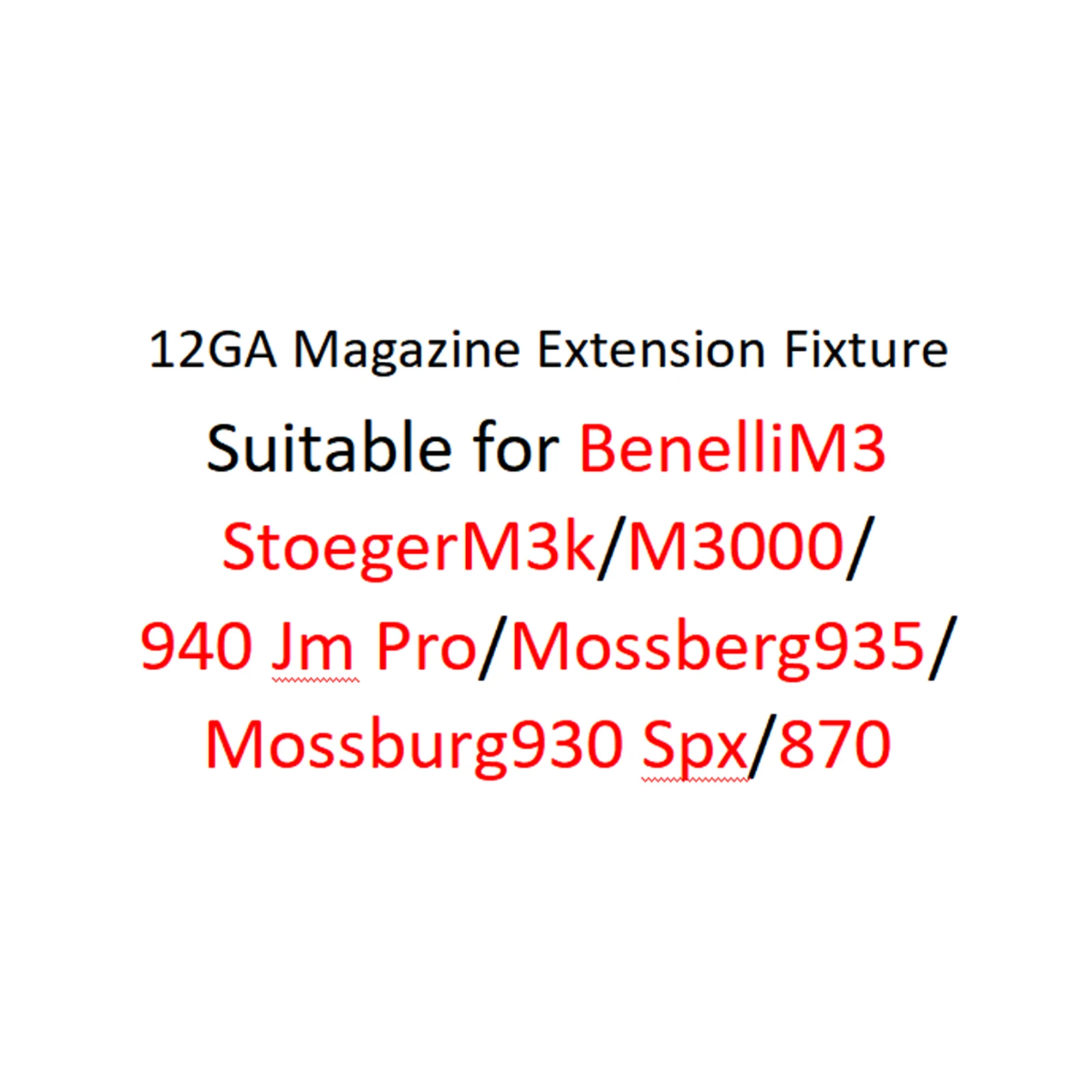 Suitable for Nordic Tube 870 clamp & M3 Stoeger M3k/M3000/940 Jm Pro/935/930 Spx/870 Magazine and Pipe clamp