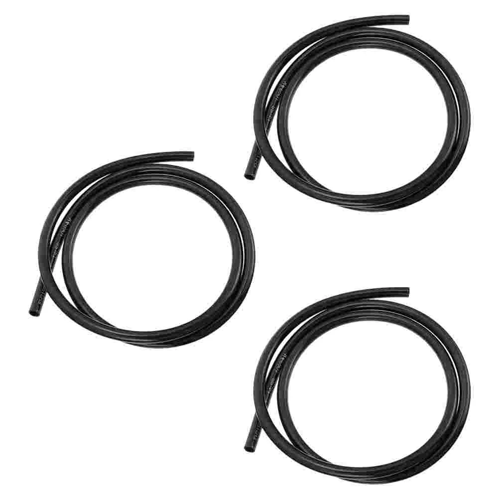 

3pcs Polyurethane Fuel Hose Durable Petrol Fuel Line Hose for Vehicle Motorcycle(Black) Motorcycle Fuel Tube