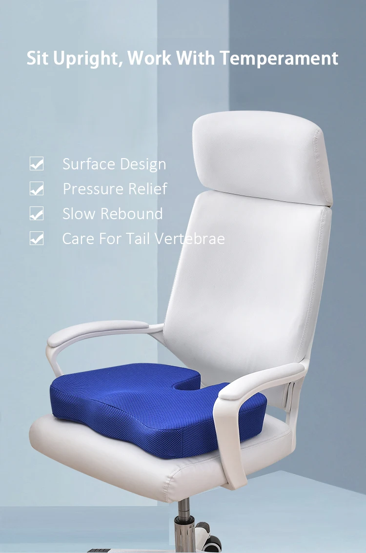 Gel Orthopedic Memory Cushion Foam U Coccyx Travel Seat Massage Car Office Chair Protect Healthy Sitting Breathable Pillow