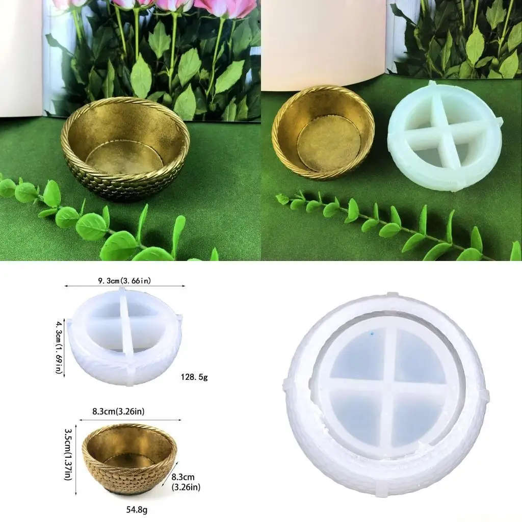 

D46E DIY шаблон миска ящик для хранения смолы силиконовая форма для DIY ремесел украшения дома