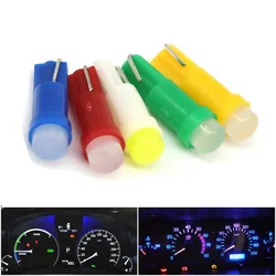10Pcs T5 Led Bulb W3W W1.2W Led Canbus Car Interior Lights Dashboard Warming Indicator Wedge Auto Instrument Lamp 12V 4014 LED