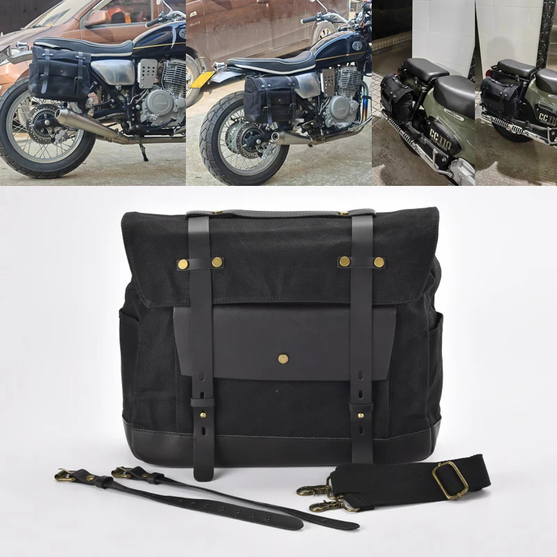 

For Harley Sportster XL 883 XL 1200 Touring Vintage Side Box Side Bag Luggage Bag Tail Bag Motorcycle Bag Side Bag