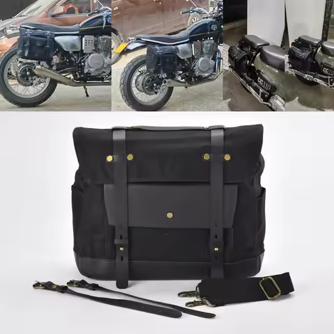 For Harley Sportster XL 883 XL 1200 Touring Vintage Side Box Side Bag Luggage Bag Tail Bag Motorcycle Bag Side Bag