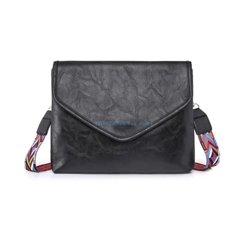 

340D Women PU Shoulder Bag Crossbody Bag Ladies Envelope Bag Guitar Strap Satchel Bag