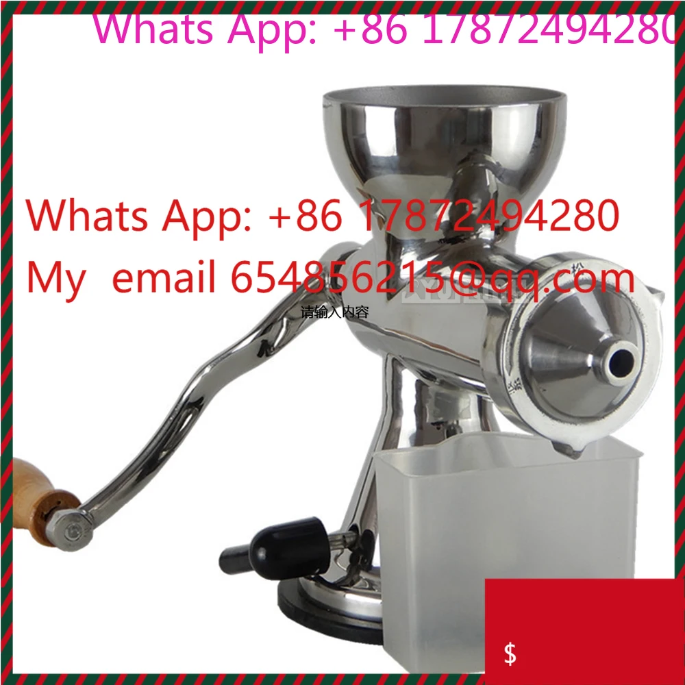 Manual Fruit Press Extractor Fresh Juicer Stainless Steel Wheatgrass Squeezer