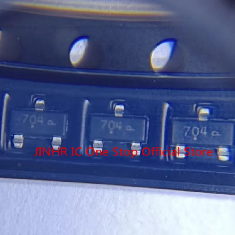 New 50PCS 2N7002 2N7002K 2N7002KT1G, Marking Code 704, Small Signal MOSFET 60V 380mA Single N−Channel