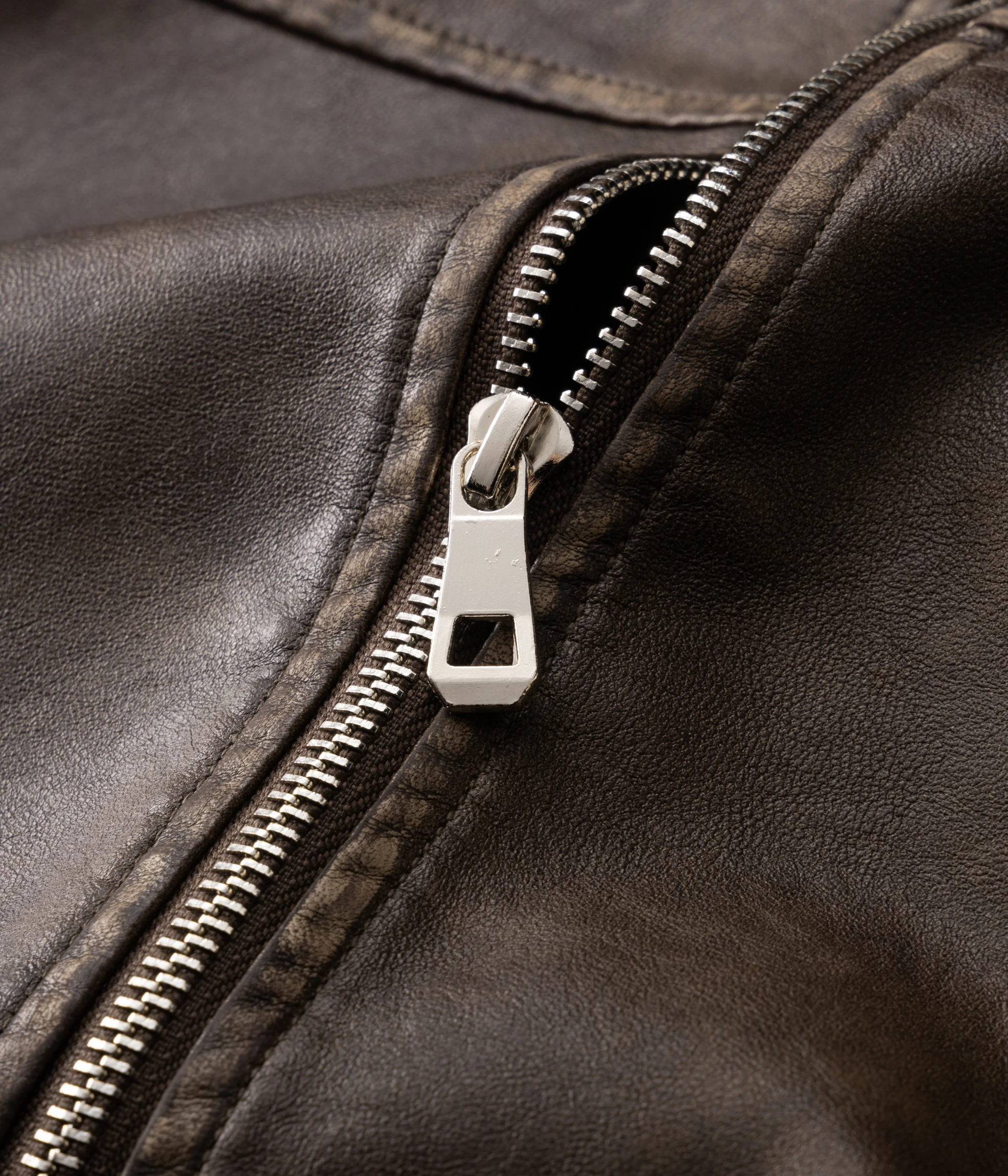 Dames 2025, nieuw los, casual retro pu-gewassen leren jack met gepolijste kleur en high-end gevoel