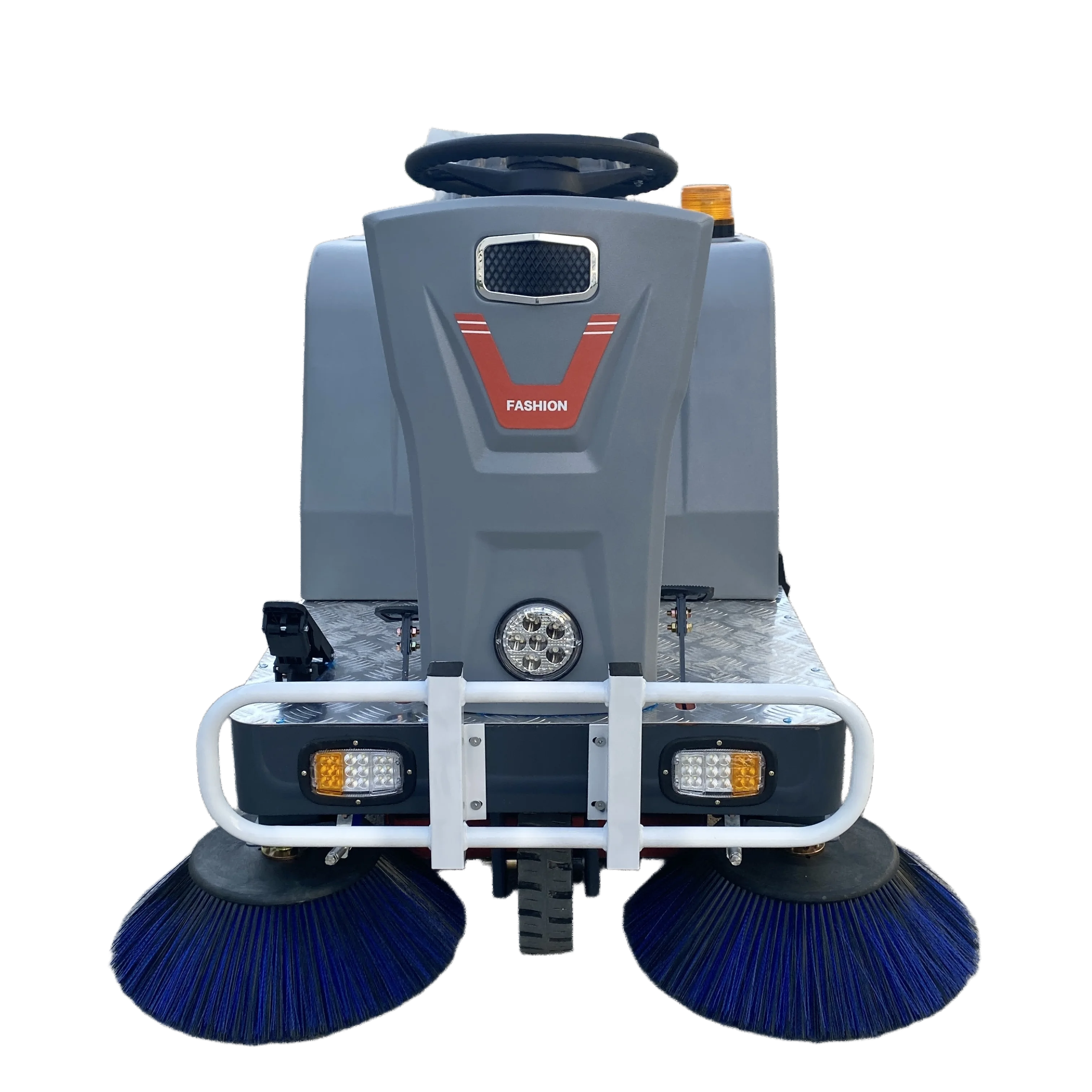 Road Sweeper Truck Electric Sweeper 1300mm Wide Spray Nozzle Heavy Duty Build