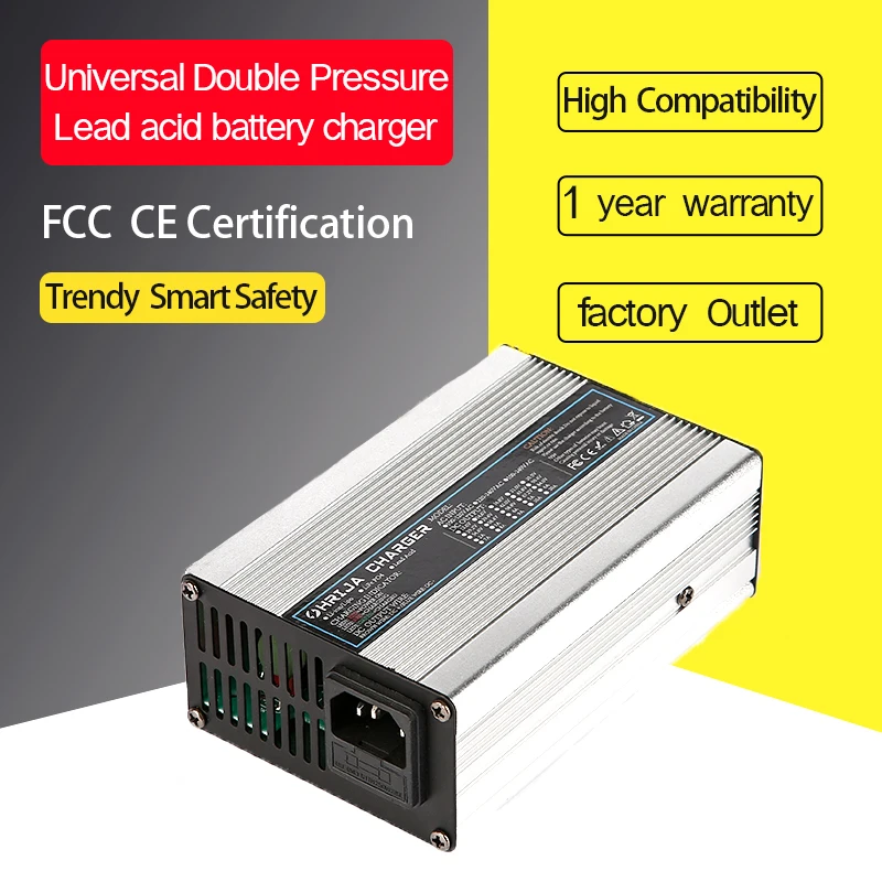 Ładowarka 24V 10A dla 10Ah do 100A24 V akumulator kwasowo-ołowiowy elektryczny wózek inwalidzki AGM ze stopu wysokiej jakości aluminium inteligentny