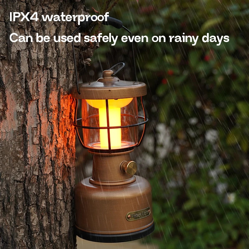 MOSLIGHTING Rechargable Retro Horse Light Camping Lantern  Portable Light Decoration Atmosphere Desk Lamp Outdoor Camping lights