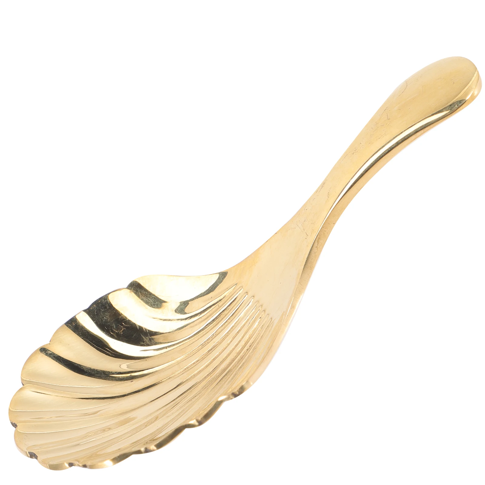 

Brass Tea Spoons Honey Spoon Teaspoon Scoop Coffee Beans Separation Sturdy Easy Clean Smooth Surface Comfortable Versatile Home