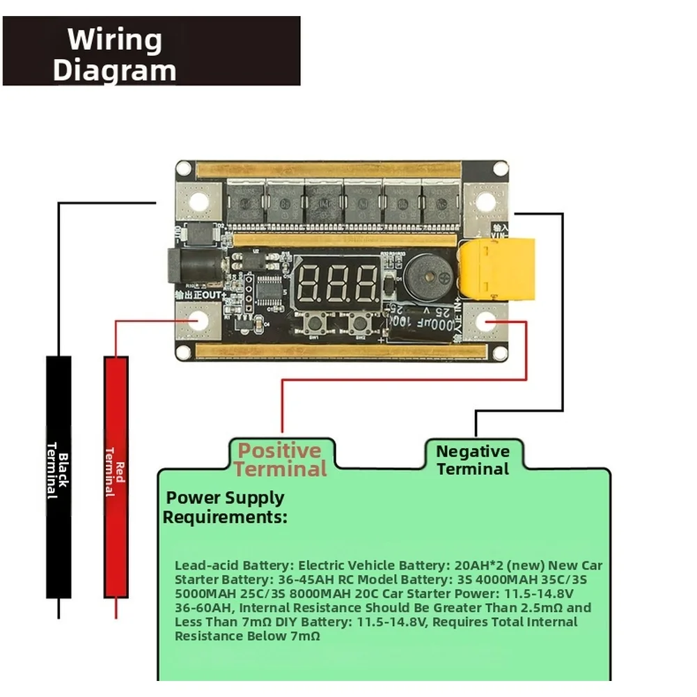 

GX591 Spot Welder Control Board 12V PCB For Battery Welding With Real-Time Display And Adjustable Power Output