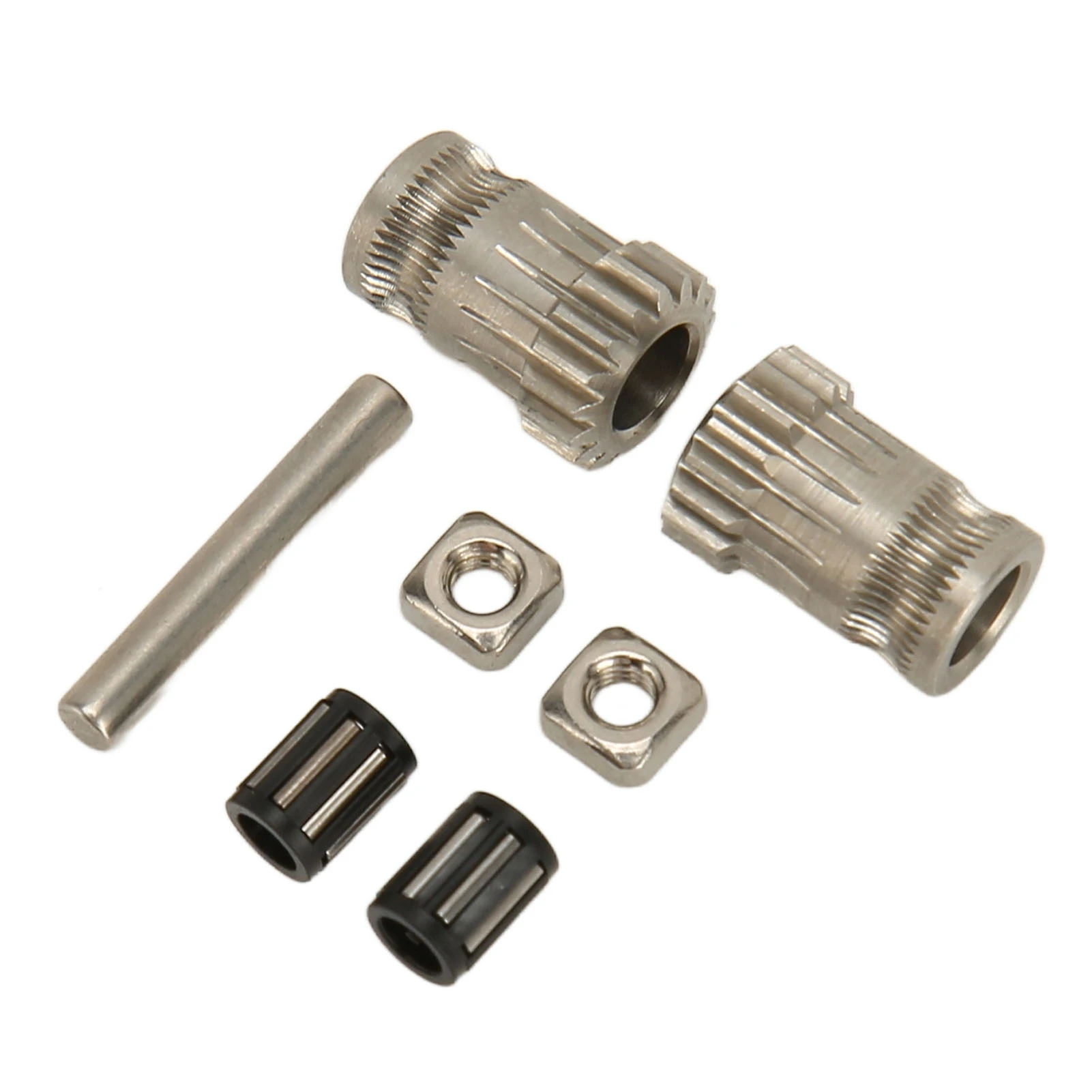7Pcs Dual Drive Extruder Gear Stainless Steel 3D Printer Accessory for Replacement