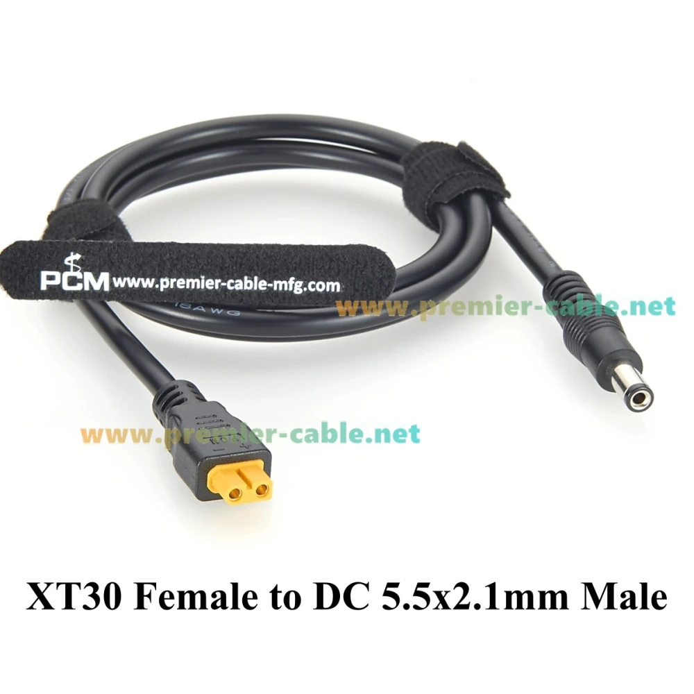 XT30 Buchse auf DC 5.5x2.1mm Stecker Stromkabel 18AWG XT30 zu DC5521 Adapterkabel für RC-Akku, FPV-Drohne, LED-Lichtstreifen – Detail 5