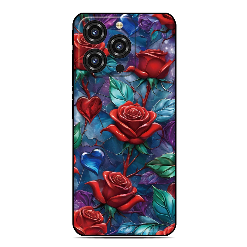 Rose Flower Back Cover For Sony Xperia 10 1 VII VI 5 II III IV V 2023 XZ5 XZ4 XZ3 XZ2 Compact XA1 XA2 TPU Soft Phone Case view 2