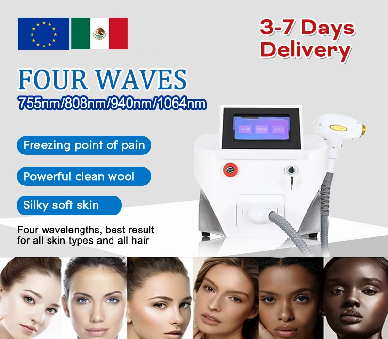 Professional Depiladora Cooling Diode Laser Hair Removal Machine Beauty Laser painless high power epilator