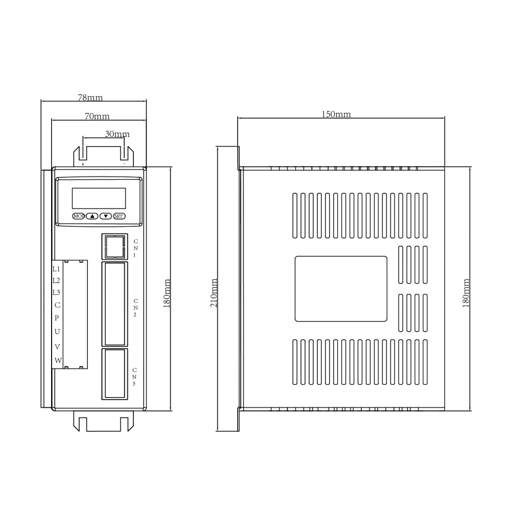 WaveTopSign 1.8KW AC Servo Motor Driver Kits 6N.m 30000RPM 110ST-M06030 + AASD-30A 220VAC