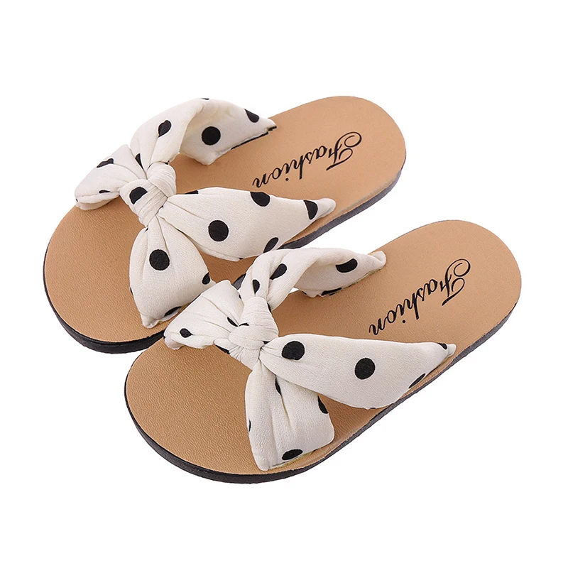 

SCEINRET Kids Girls Slippers Soft Sole Non-slip Bohemian Princess Slide Sandals Summer Beach Baby Shoes