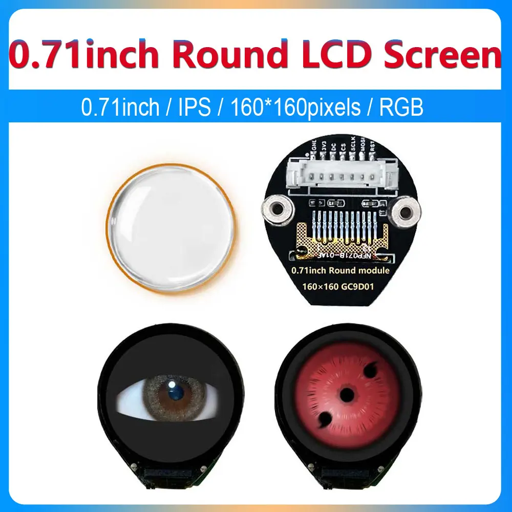 

ESP32 C3 Round LCD Development Board IPS Electronic EYE 0.71inch 160*160Pixels Display Watch Screen GC9A01 4-Line SPI