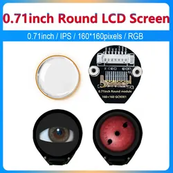 Electronic EYE 0.71inch Round LCD DisplayScreen 160*160Pixels Power consumption0.026W For Arduino Raspberry Pi ESP32 Pico STM32