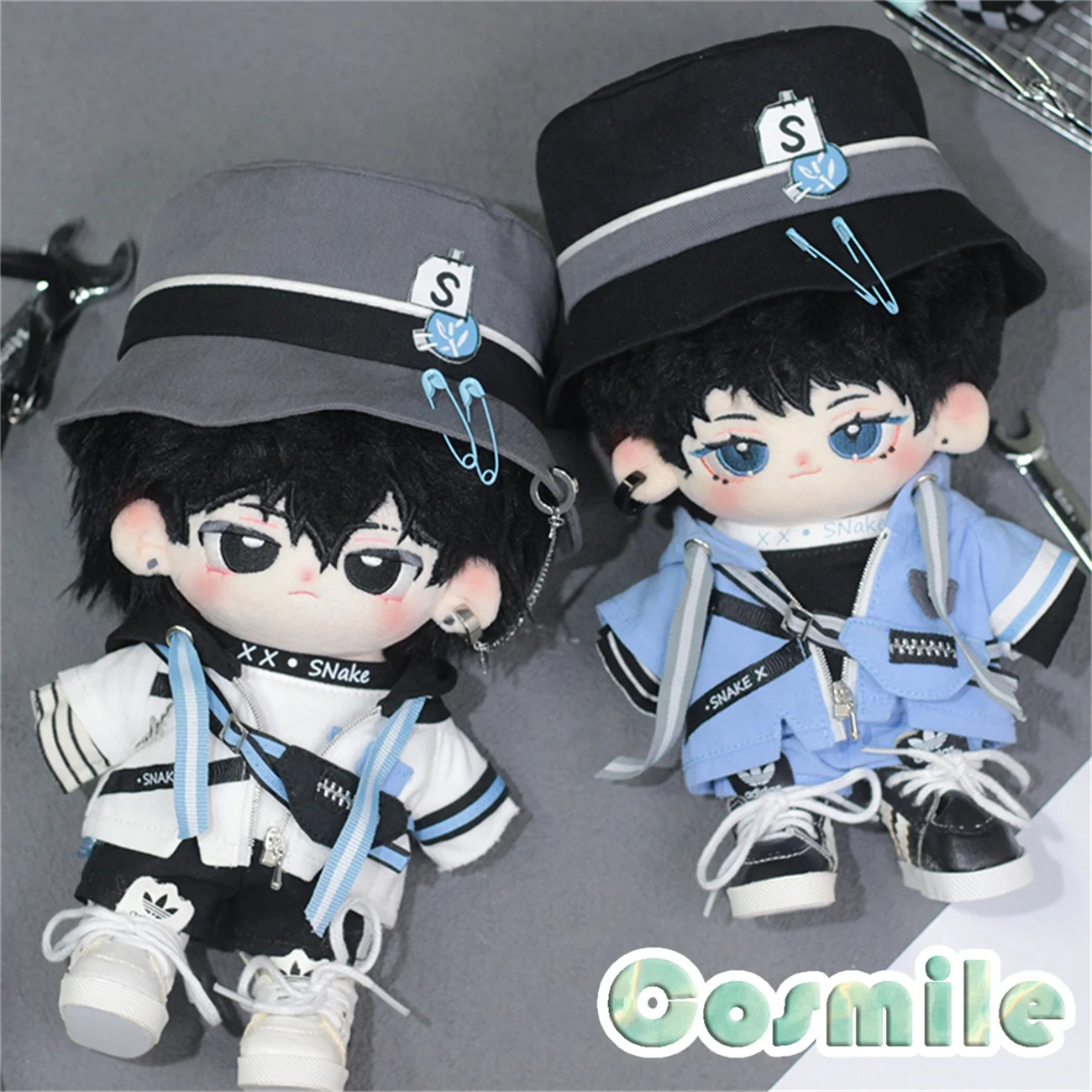 No Attributes Idol Street Corner Cool Guy Hip-hop Fashion Costume Stuffed 20cm Plush Dol Accessories Doll's Clothes KL DWYJ Oct