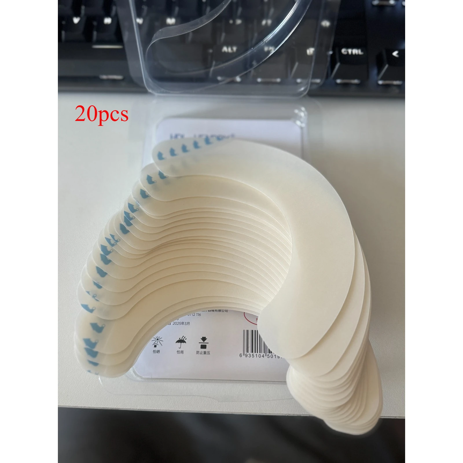 20Pcs Elastic Ostomy Barrier Strips Hydrocolloid Waterproof Leak Skin Adhesive Ostomy Barrier Tape for Colostomy Bag
