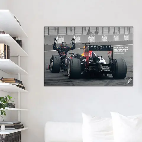 फॉर्मूला ग्रांड प्रिक्स विजेता वेट्टेल पोस्टर कभी न उठाएं कभी न रुकें विश्वास करने वाले रेसर प्रेरणादायक कैनवास पेंटिंग दीवार कला कक्ष सजावट 10 best sales सेबेस्टियन वेट्टेल - №8