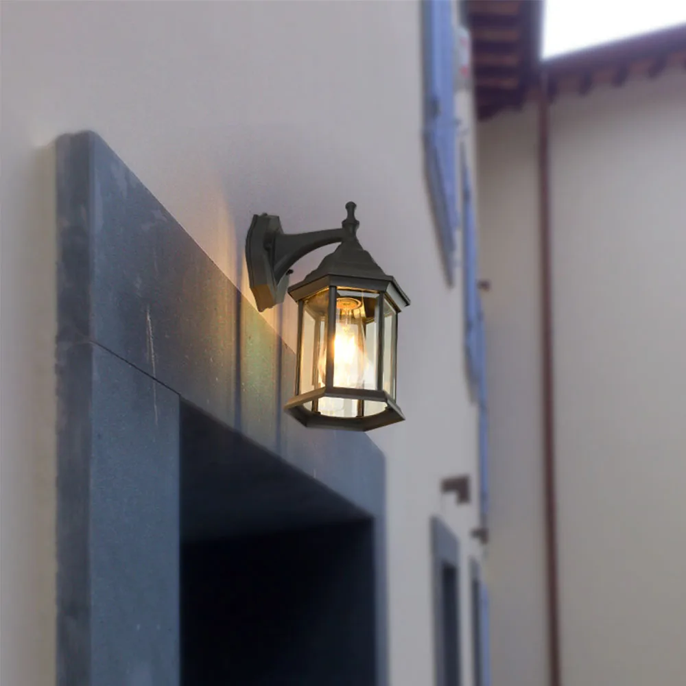 Retro Waterproof Outdoor Wall Lamp Outdoor Corridor Courtyard Stairs Terrace Balcony Lamp Creative Aisle Lamp