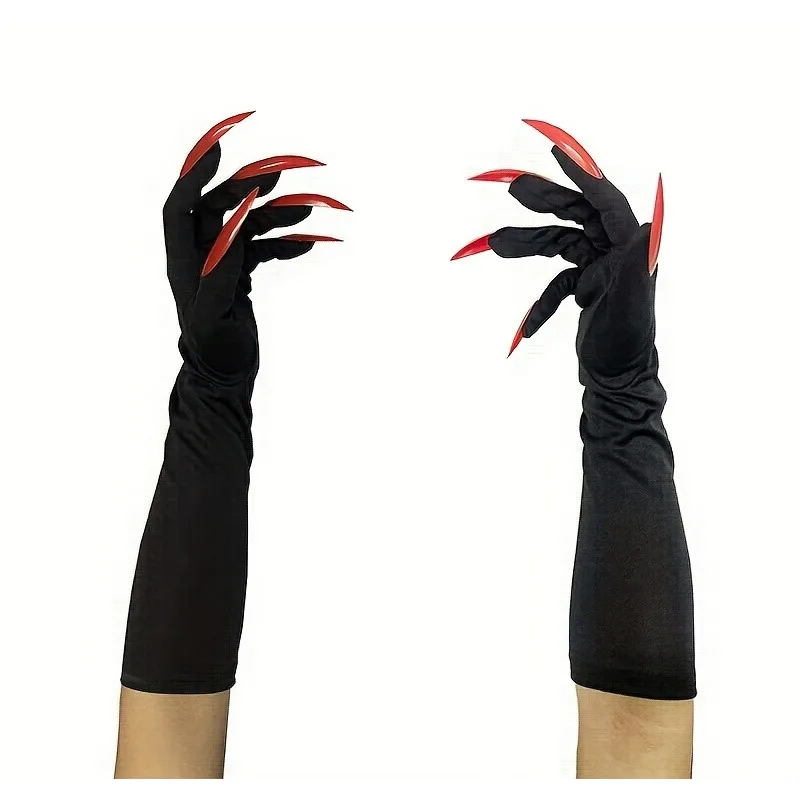 Halloween grappige klauwhandschoenen - horror lange nagelontwerp, geschikt voor rollenspel, feestjurken en thrillerprestaties