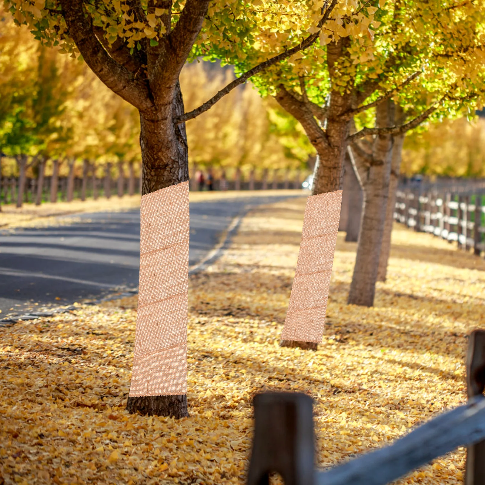 4 لفات قسط شجرة الجوت التفاف حامي قسيمة مقاومة الحرارة الحفاظ على غطاء صندوق السيارة لشجيرات الفاكهة المشهد حديقة الشتاء #5