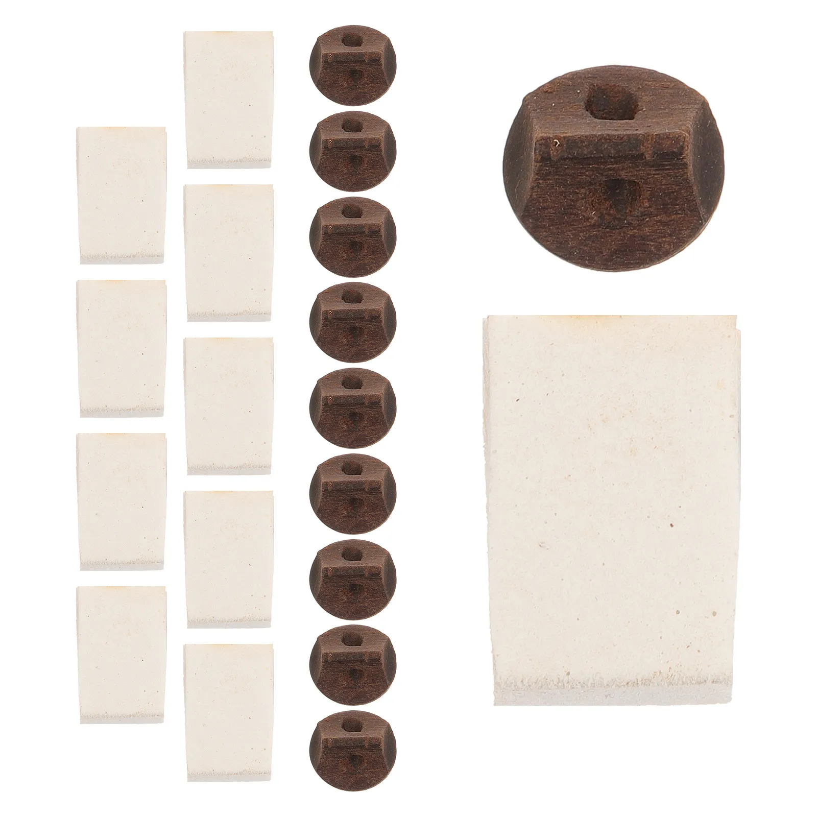10Set Erhu Practice Wooden Foam Mute Noise Reducer Erhu Bridge Durable Musical Instrument Parts Accessory