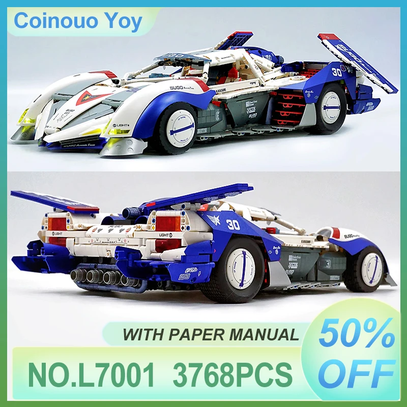 

MOC-7001 Technical Future Formula Super Sprots Vehicle 1:8 Model Building Blocks Bricks DIY Puzzle Toys Birthday Christmas Gifts